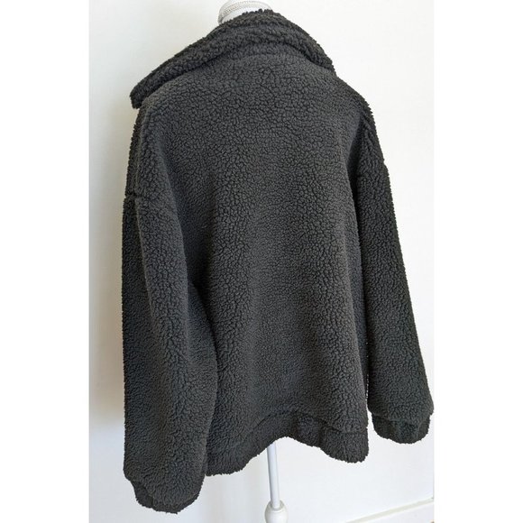 I.Am.Gia Black Pixie Oversized teddy jacket size L - Picture 8 of 9